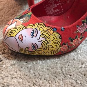 Ed Hardy high heel shoes size 5